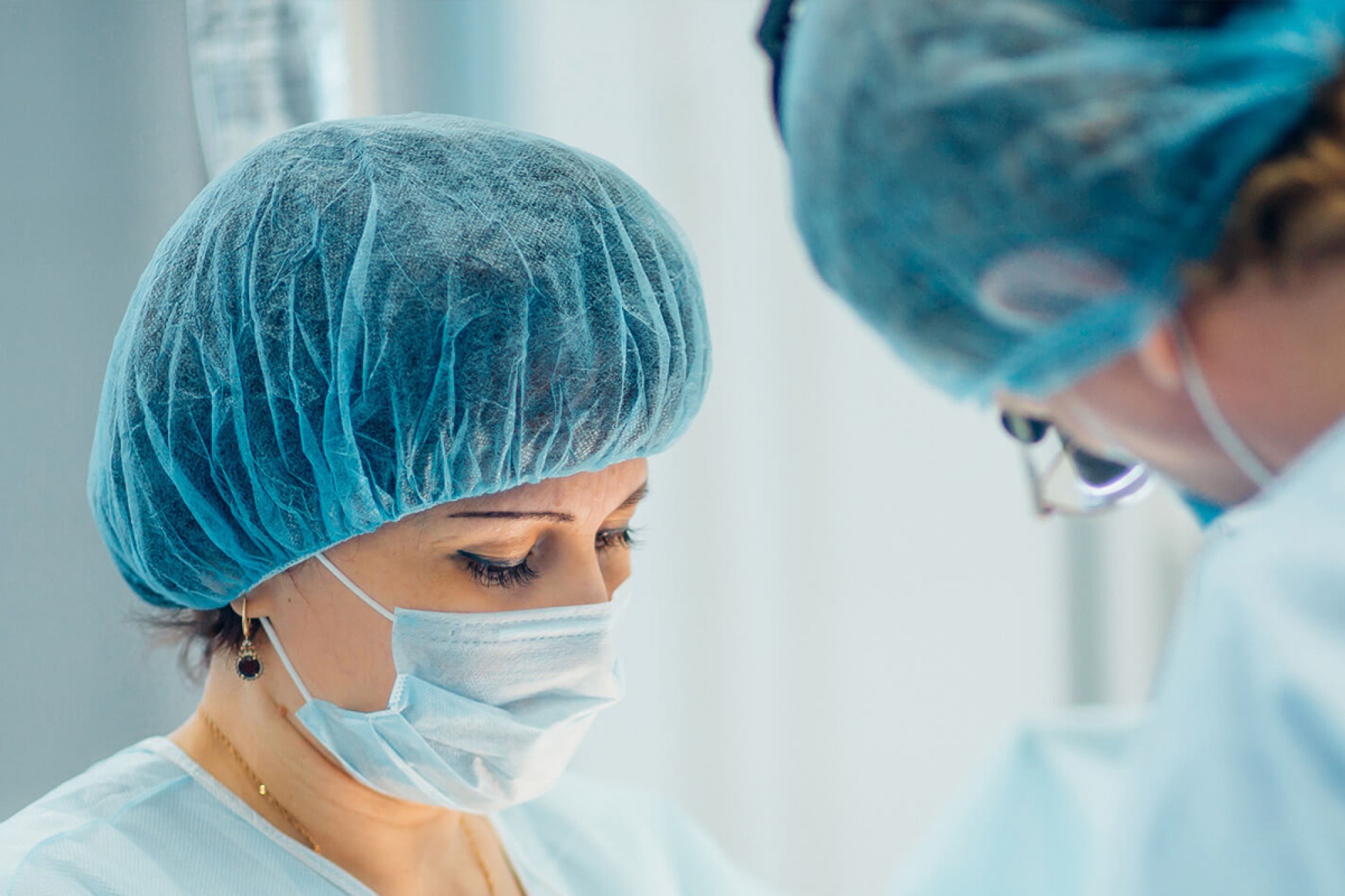 Surgeons performing Mohs surgery for skin cancer