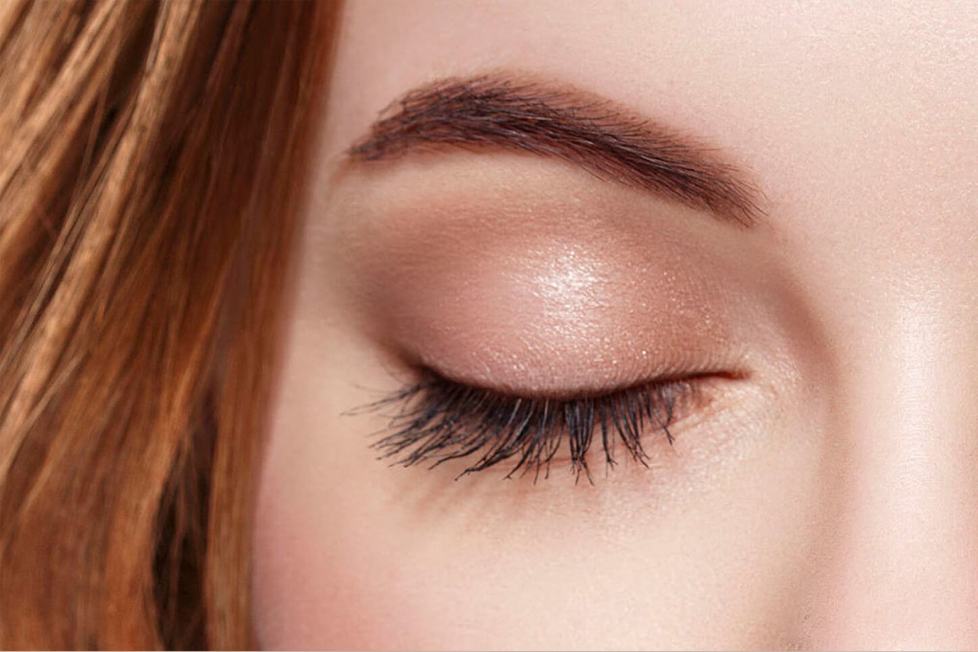 Natural-looking full eyebrows and eyelashes